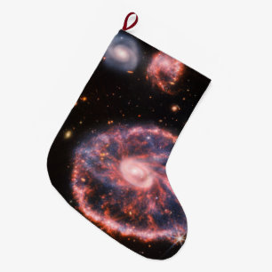 Meia De Natal Grande Galáxia CartWheel, Telescópio Espacial James Webb