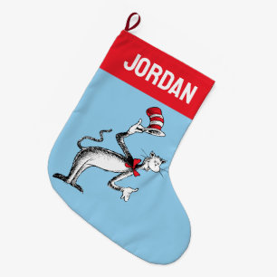 Meia De Natal Grande Gato no Chapéu tira Arco