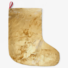Meia De Natal Grande Gelado Chic Dourado
