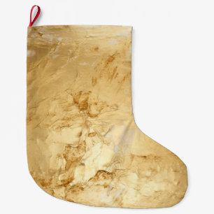Meia De Natal Grande Gelado Chic Dourado