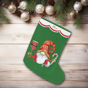 Meia De Natal Grande Gnomo do Papai Noel