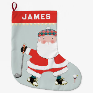 Meia De Natal Grande Golfe Personalizado - Grande Escória de Natal