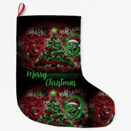 Meia De Natal Grande Graffiti Christmas Stocking 12x20
