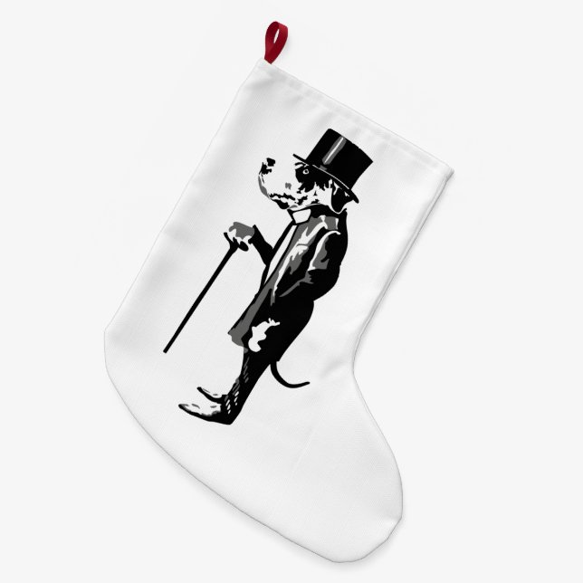 Meia De Natal Grande Grande Danois Senhor (Frente (Pendurada))