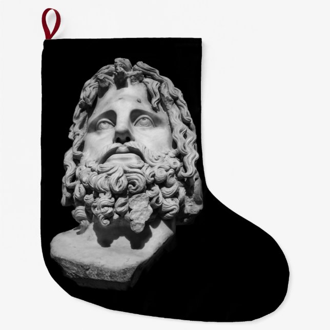 Meia De Natal Grande Greco Roman Bust (Frente)