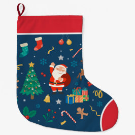 Meia De Natal Grande Ha Ha Feliz Natal Grande Banque de Natal