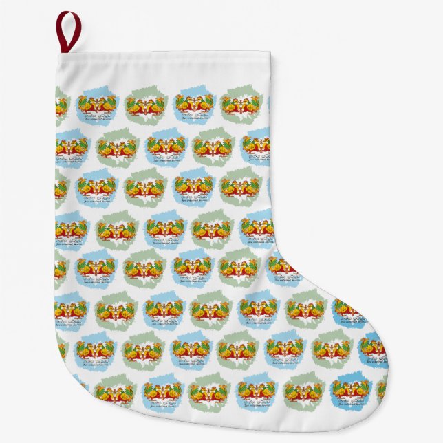 Meia De Natal Grande Hansa Puttuwa – Two Entwined Swans (Frente)