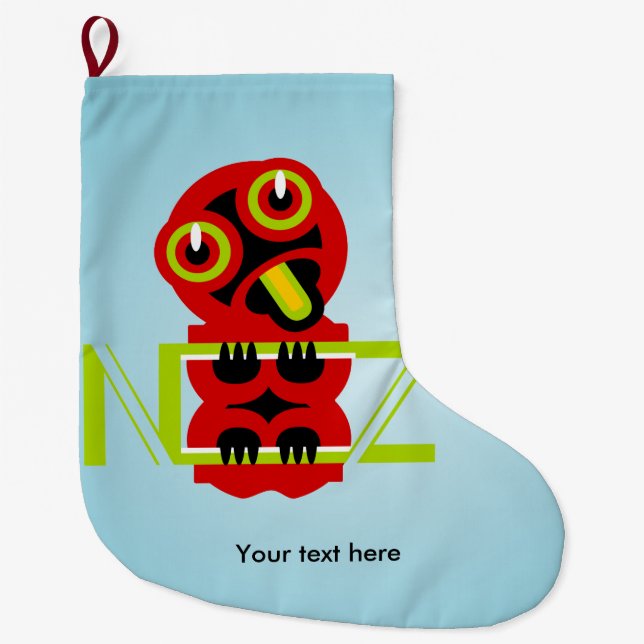 Meia De Natal Grande Hei Tiki (Frente)