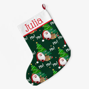 Meia De Natal Grande Ho Ho Papais noeis