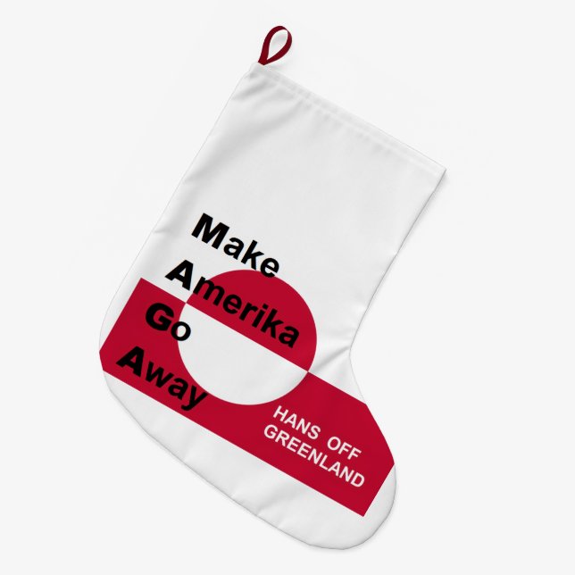Meia De Natal Grande Independant Greenland (Frente (Pendurada))