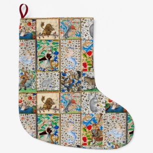 MEIA DE NATAL GRANDE INSTRUMENTOS MUSICAIS MÉDIOS DE JOGO BESTIÁRIO