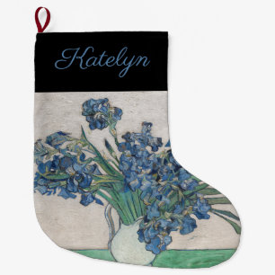 Meia De Natal Grande Írises de van Gogh: