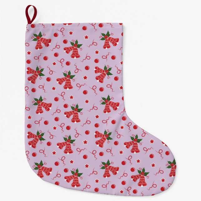 Meia De Natal Grande Jingle Bells (Frente)