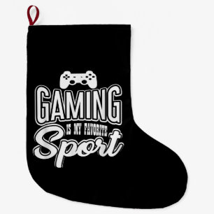 Meia De Natal Grande Jogador - Jogos É Meu Esporte Favorito