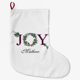 Meia De Natal Grande Joy for the holidays 