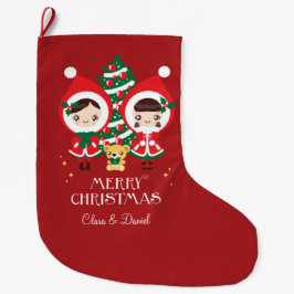 Meia De Natal Grande Kawaii Clara - Natal