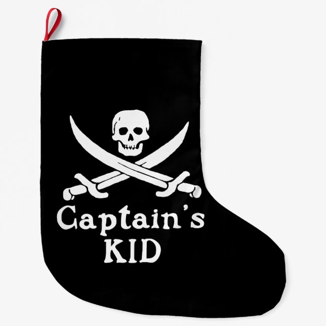 Meia De Natal Grande Kid do Capitão (Frente)