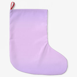 Meia De Natal Grande Lavanda Rosa