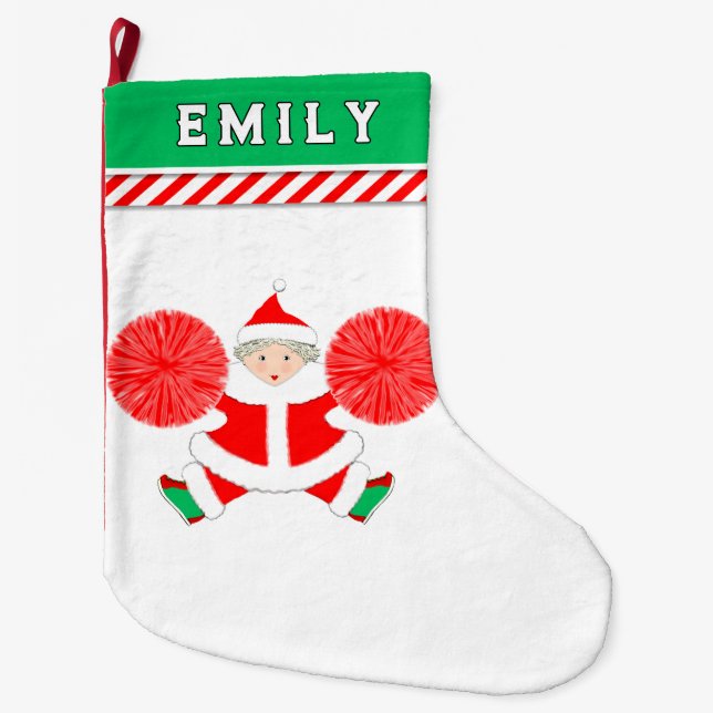 Meia De Natal Grande Liderança Personalizada (Frente)