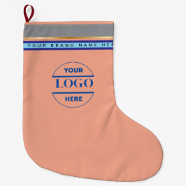Meia De Natal Grande Logotipo e texto personalizados minimalistas simpl