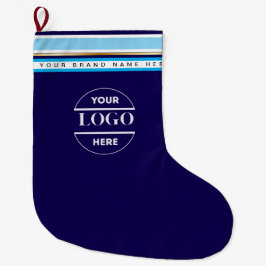 Meia De Natal Grande Logotipo e texto personalizados minimalistas simpl
