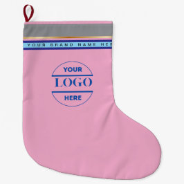 Meia De Natal Grande Logotipo e texto personalizados minimalistas simpl