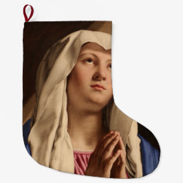Meia De Natal Grande Madonna Praying (Virgem Maria) (Arte Cristã)
