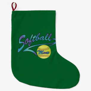 Meia De Natal Grande Mãe de Softball Fastpitch Cauda Atlética