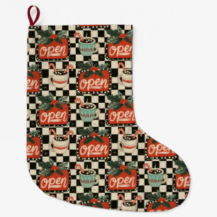 Meia De Natal Grande Magia de Natal no Peppermint Diner