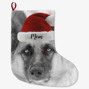 Meia De Natal Grande Meia adorável do Natal do german shepherd