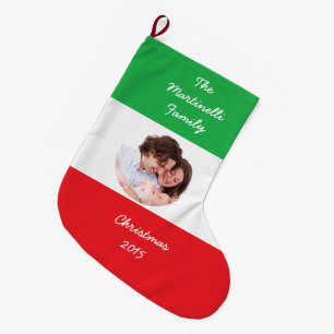 Meia De Natal Grande Meia Italiano-Americana do Natal com foto