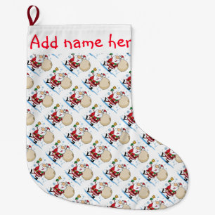 Meia De Natal Grande Meia/Papai Noel personalizados do Natal