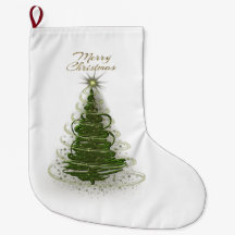 Meias de Natal de árvore de Natal espiral verde mo