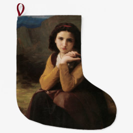 Meia De Natal Grande Mignon (Jovem doce francesa) (por Bouguereau)