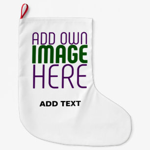 MEIA DE NATAL GRANDE MODELO DE TEXTO DE IMAGEM BRANCA SIMPLES EDITÁVEL 