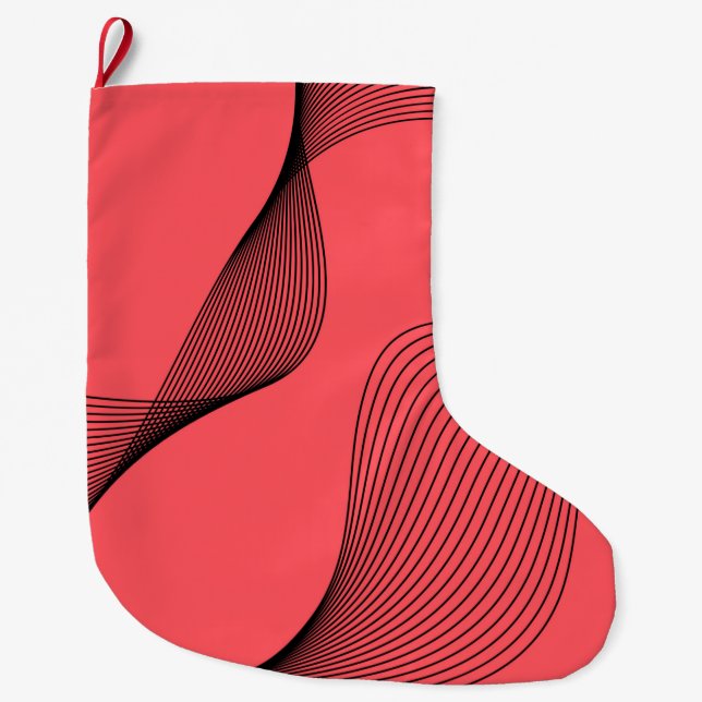 Meia De Natal Grande Moderna, elegante, moderna, trendy, simples ilustr (Frente)