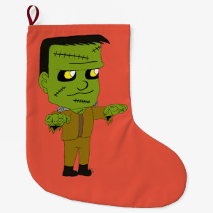 Meia De Natal Grande monstro de chibi