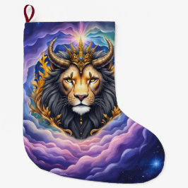 Meia De Natal Grande Moonlit Guardians – Cosmic lion.