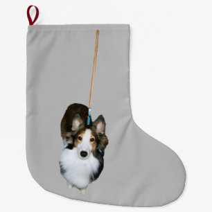 Meia De Natal Grande Mop Dog