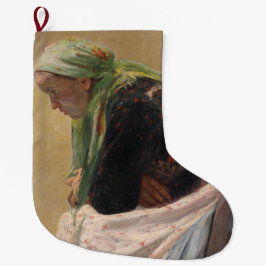 Meia De Natal Grande Mulher em Profundo Pensamento (por Oleksa Novakivs