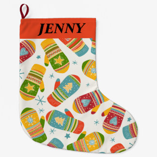 Meia De Natal Grande NATAIS VINTAGES VIBES grande estocagem de natal