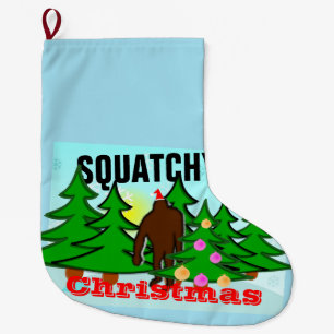 Meia De Natal Grande Natal Bigfoot de Squatchy foleiro