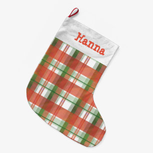 Meia De Natal Grande Natal da xadrez de Madras