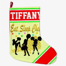 MEIA DE NATAL GRANDE NATAL DE CHEERLEADING PERSONALIZADO