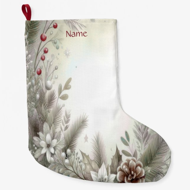 Meia De Natal Grande Natal Feriado de inverno (Frente)