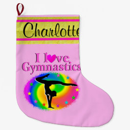 MEIA DE NATAL GRANDE NATAL GINÁSTICO PERSONALIZADO BONITO