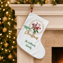 Natal Personalizado Feliz com Papai Noel e Elfos