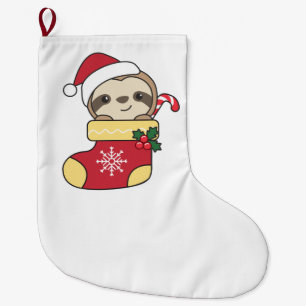 Meia De Natal Grande natal-preguiça