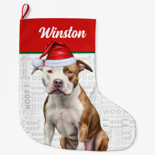 Meia De Natal Grande Natal Staffordshire Name Woof Background