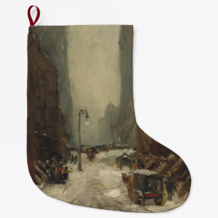 Meia De Natal Grande Neve em Nova Iorque (inverno em NYC)